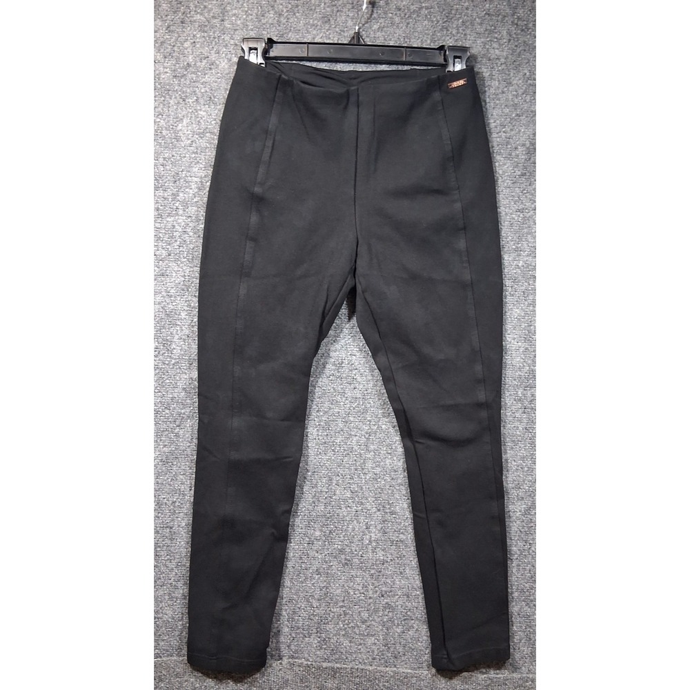 Ivanka Trump Womens Black High‎ Rise Front Seam Compression Leggings Size S